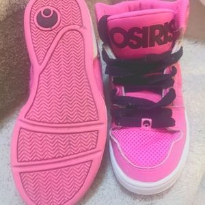 Osiris hot pink skate shoes (size 6)